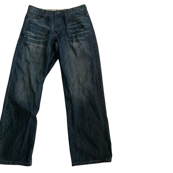 Ecko Unltd Men's Size 36x33 Y2K Baggy Fit Embroidered Denim Jeans - Picture 12 of 16